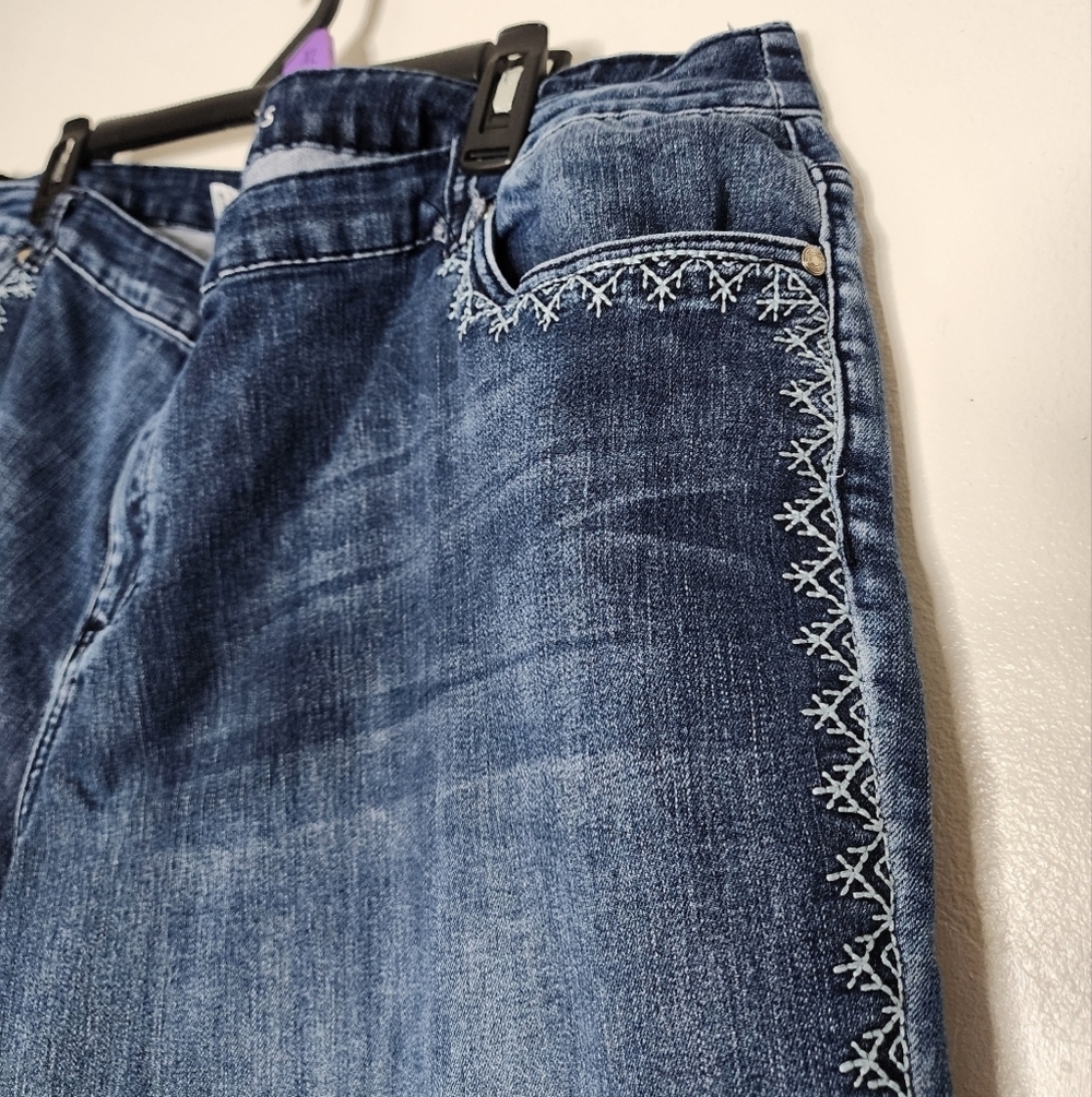 OSO Casual Stylish Blue Denim Shorts Plus Size Summer Jean - Picture 2 of 8